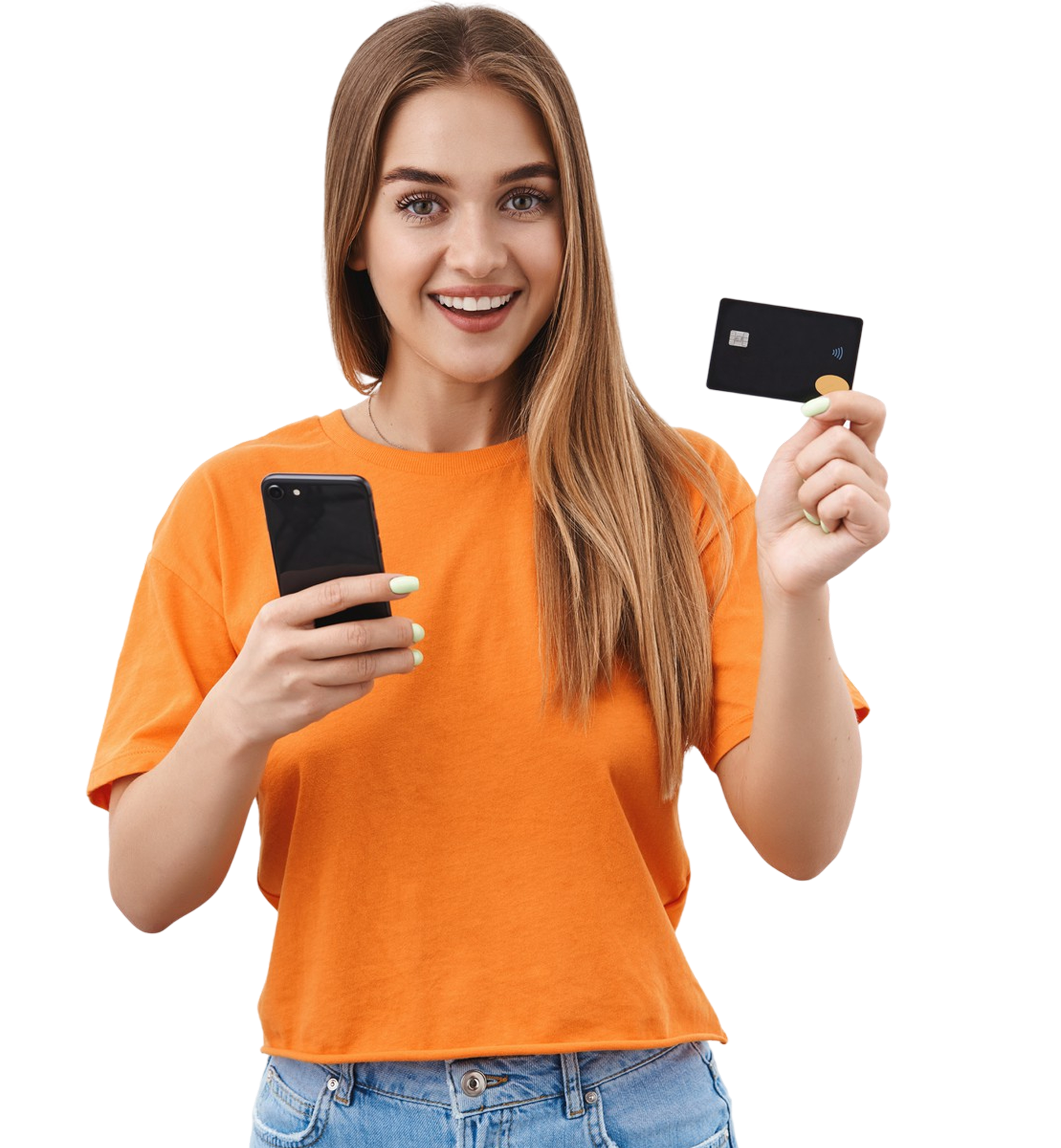 Professional reviewing financial options on a smartphone